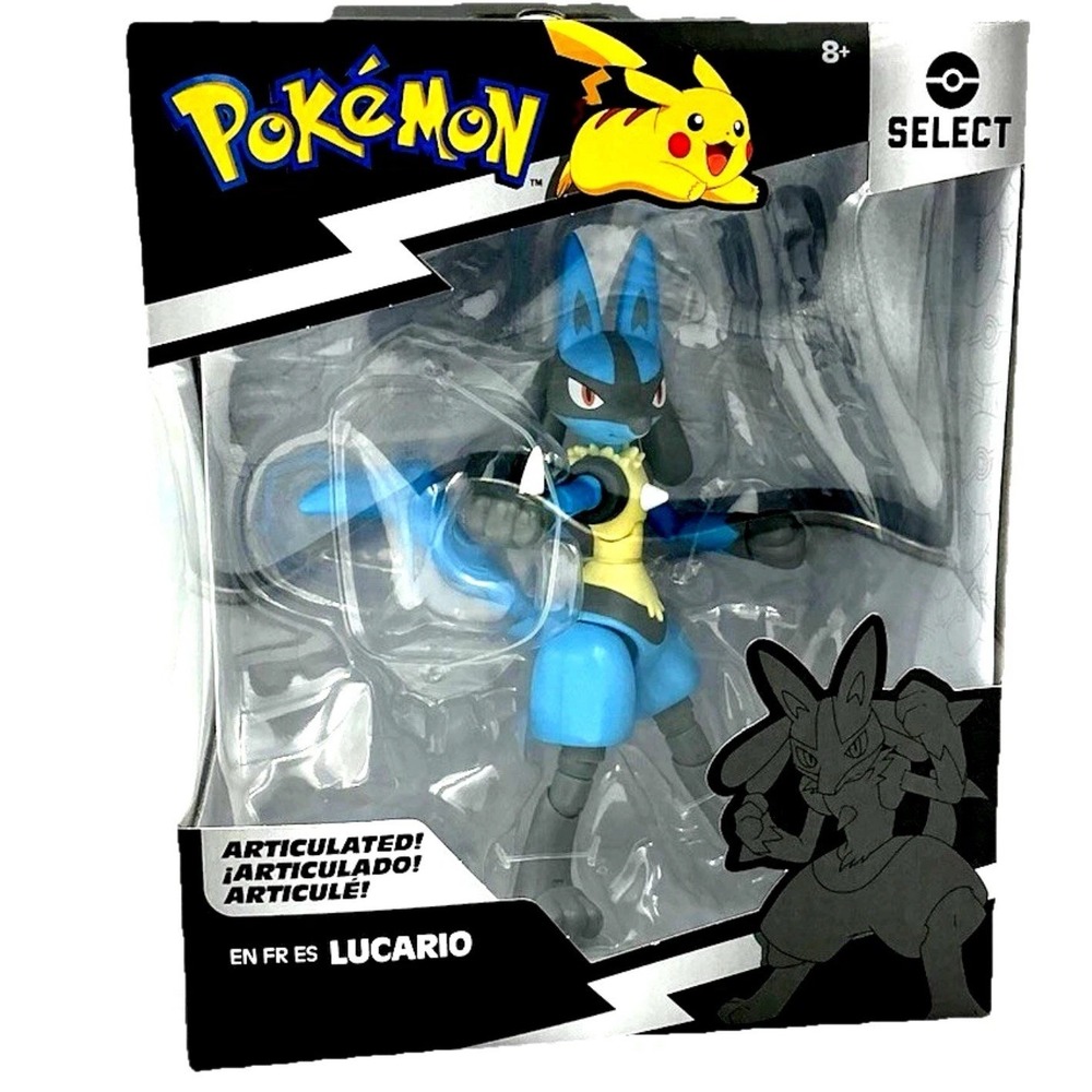 2022 Series 2 Pokemon Select 6" LUCARIO Articulated Battle Figure Display Stand